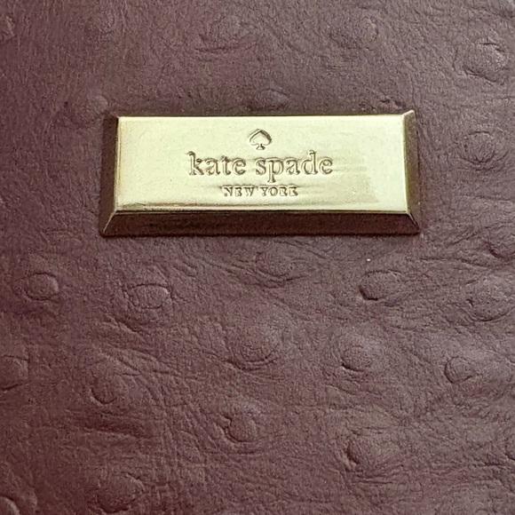 Kate Spade Bristol Drive Loden Ostrich-Embossed Leather Satchel-Cherrywood - Picture 5 of 8